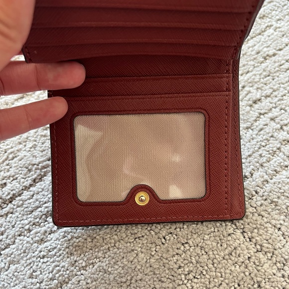 Michael Kors Red Bi-Fold Snap Wallet - Picture 10 of 13